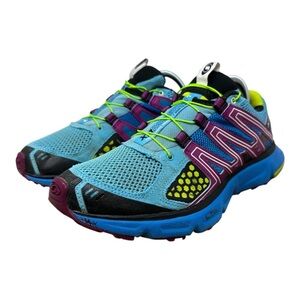 Salomon XA Pro 3D Women's Trail Shoes - Blue, Pink, Lime